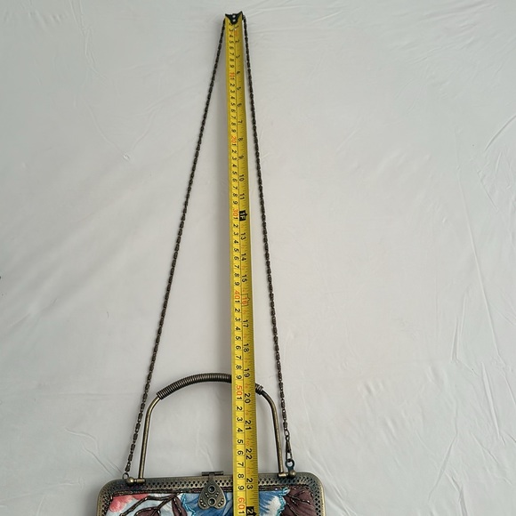 Unbranded vintage style light blue beaded evening bag - Picture 12 of 14